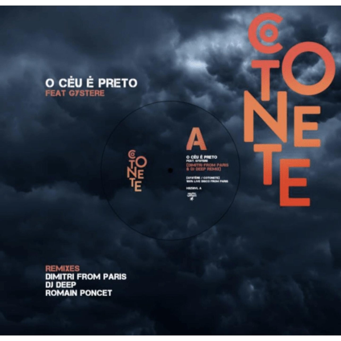 Cotonete - O Ceu E Preto Remixes - 12 Inch