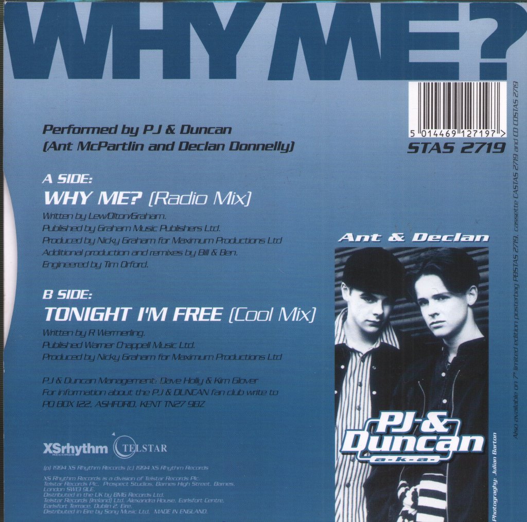 Pj And Duncan - Why Me - 7 Inch