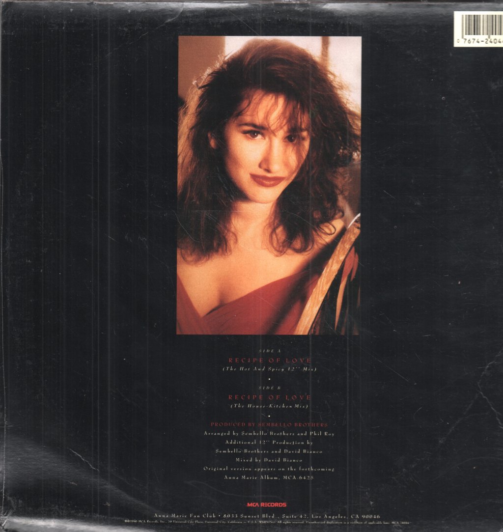 Anna Marie - Recipe Of Love - 12 Inch