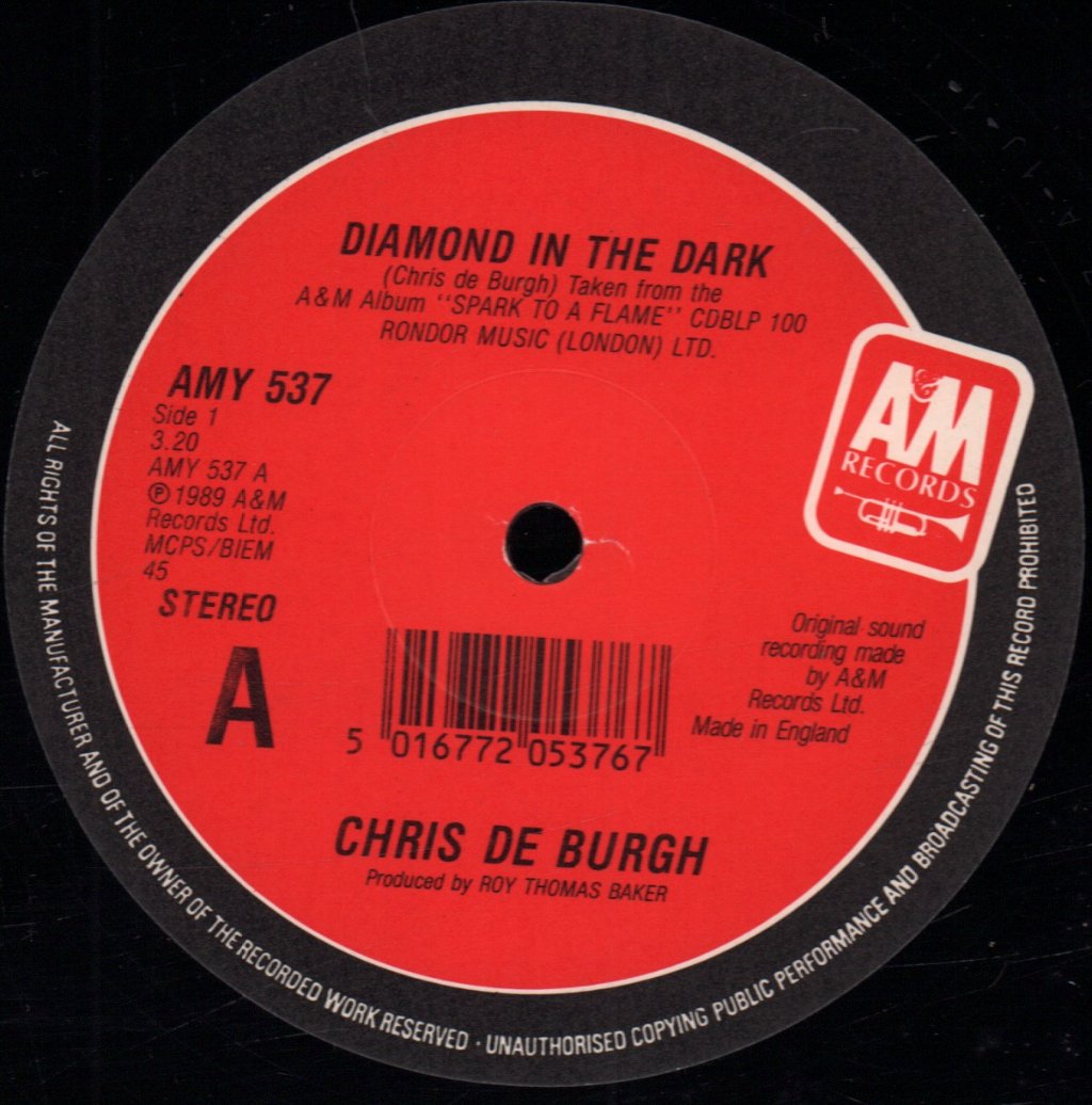 Chris De Burgh - Diamond In The Dark - 12 Inch