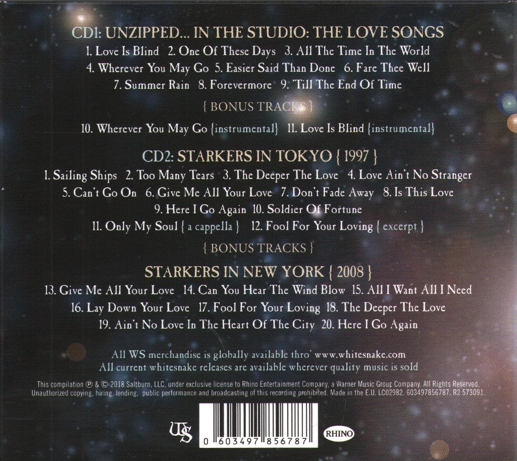 Whitesnake - Unzipped - Cd Set