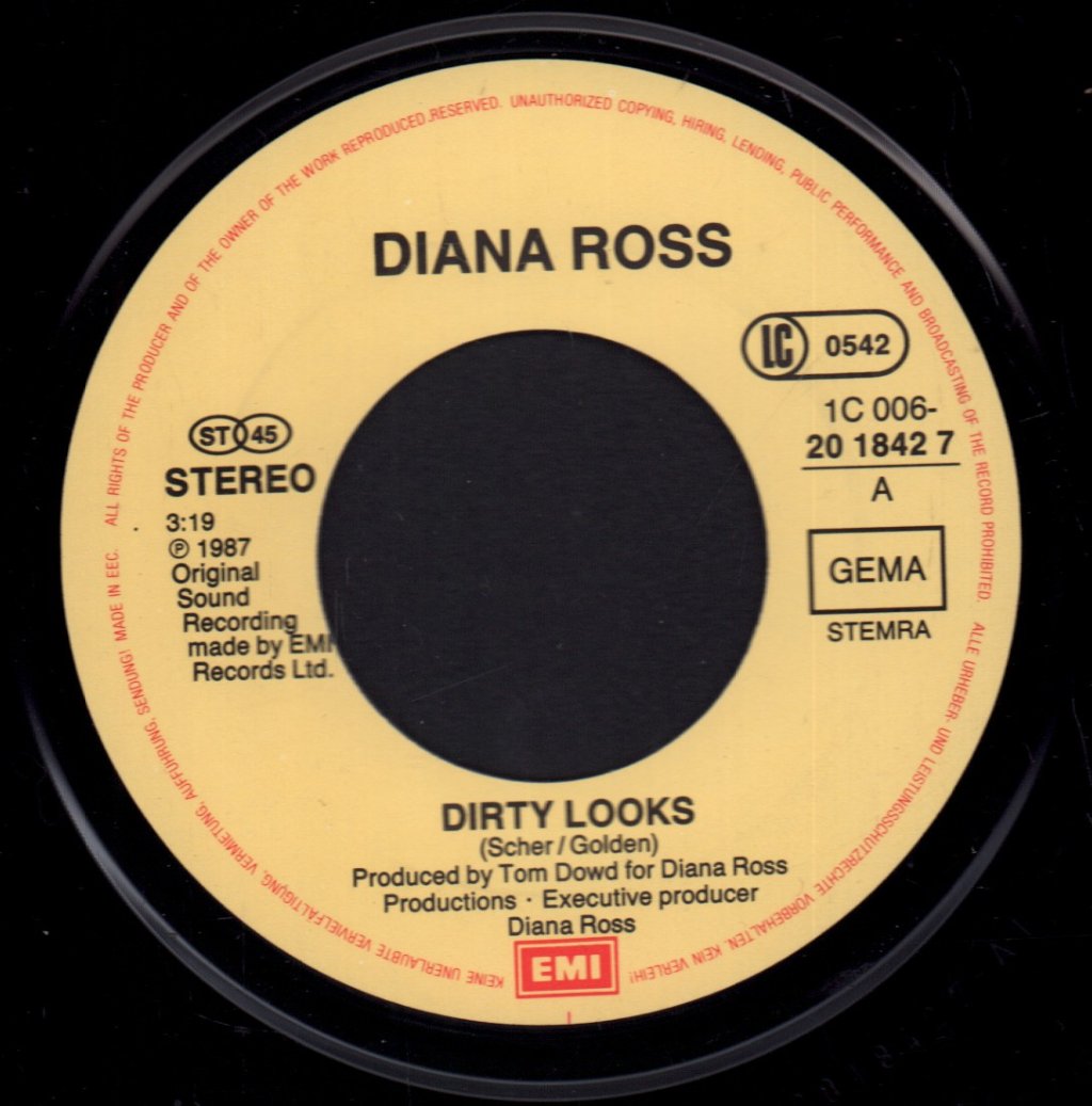 Diana Ross - Dirty Looks - 7 Inch