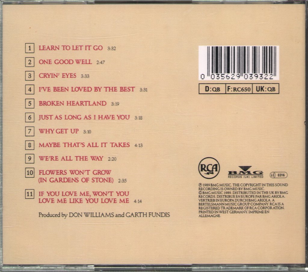 Don Williams - As Long As I Have You - Cd
