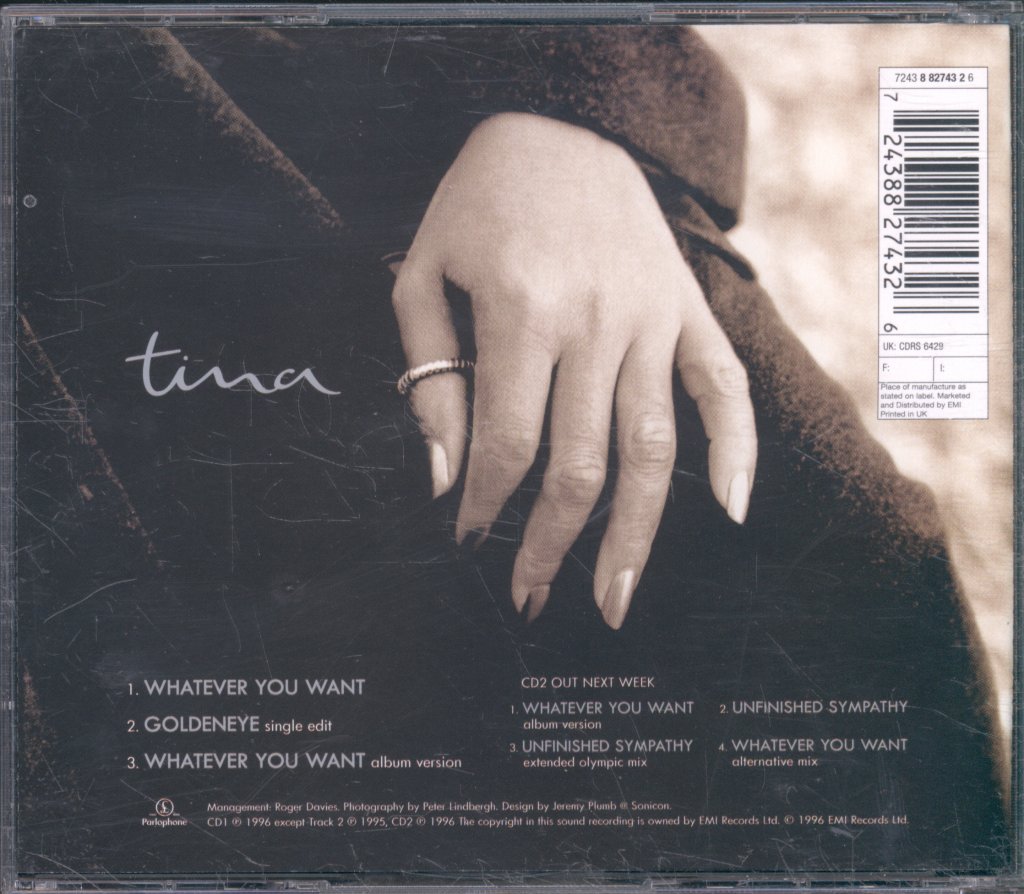 Tina Turner - Whatever You Want - Cd