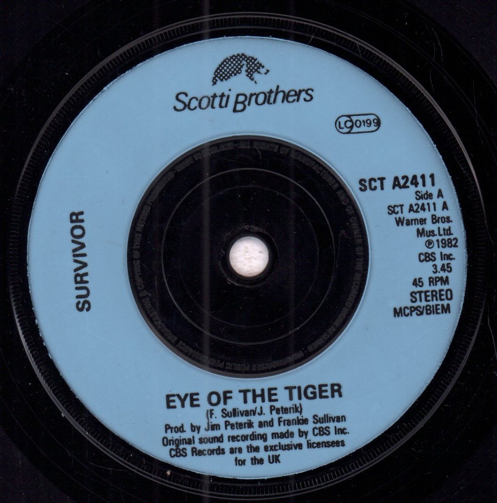 Survivor (AOR Group) - Eye Of The Tiger - 7 Inch