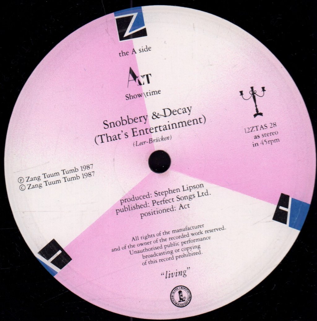 Act (Ztt Group) - Snobbery And Decay - 12 Inch