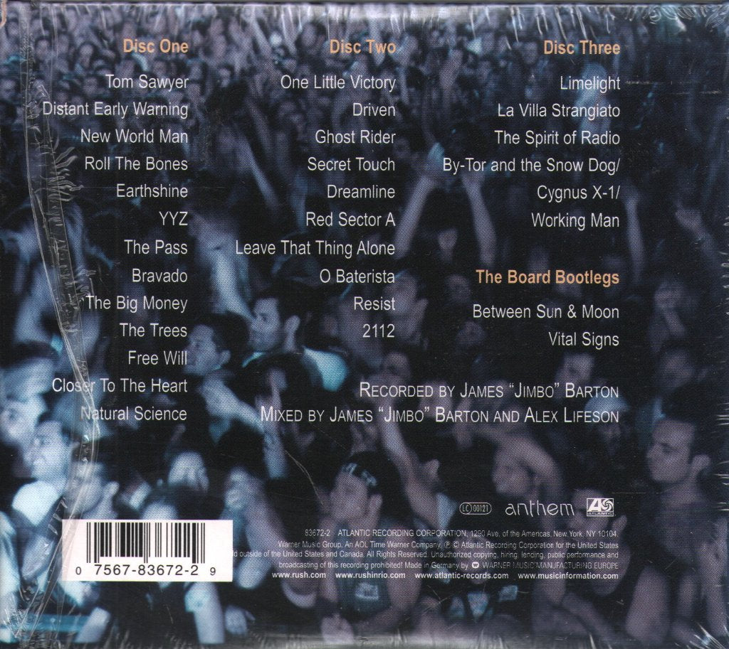 Rush - Rush In Rio - Cd Set