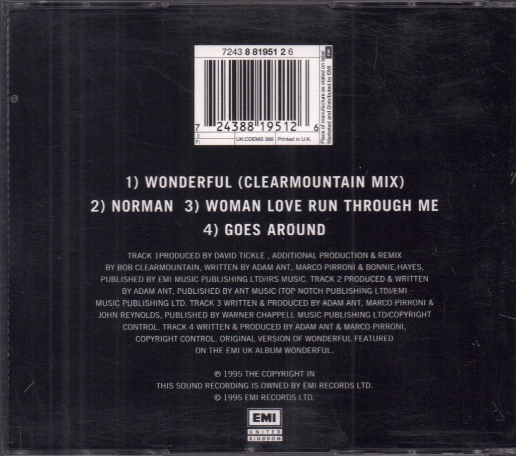 Adam Ant - Wonderful - Double Cd