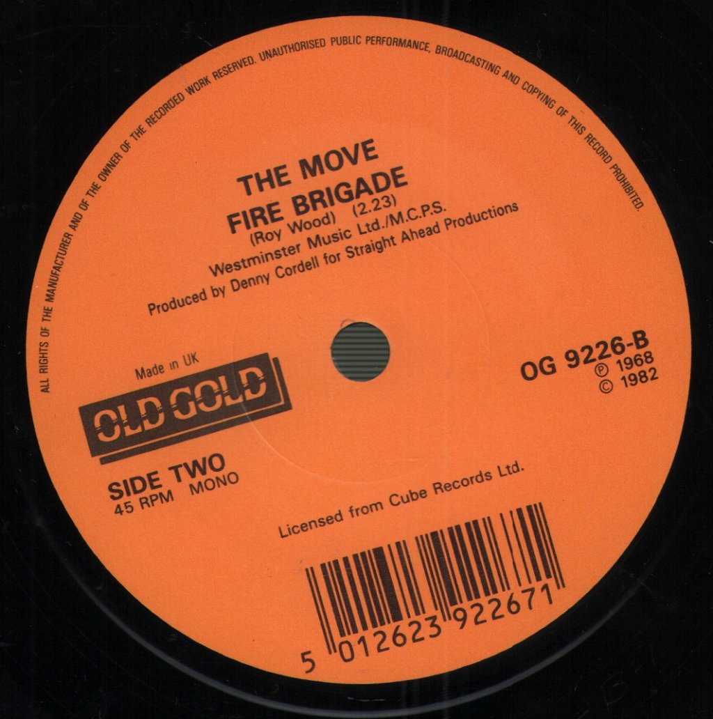 Move - Flowers In The Rain - 7 Inch