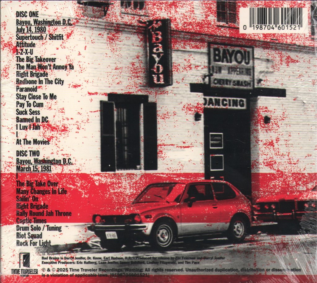 Bad Brains - Live At the Bayou - Double Cd