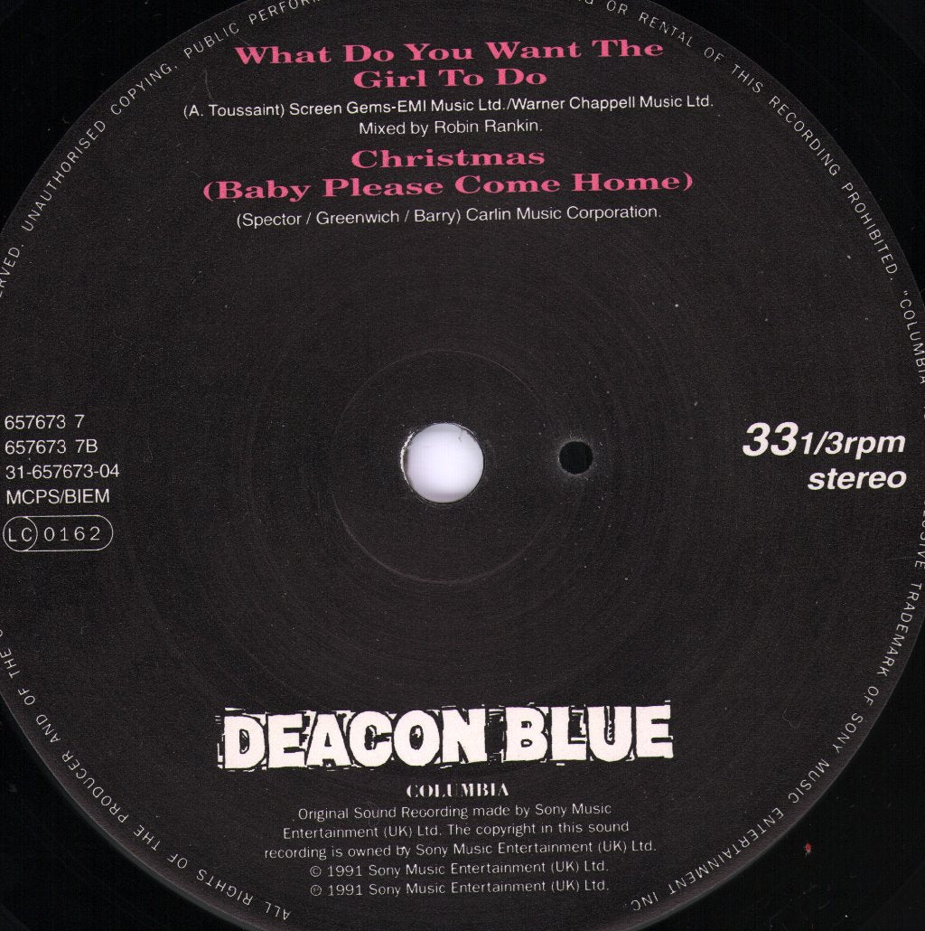 Deacon Blue - Cover From The Sky - 7 Inch