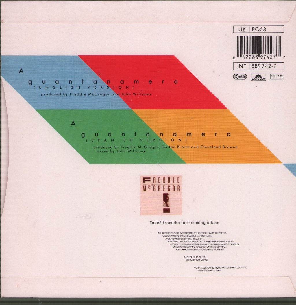 Freddie McGregor - Guantanamera - 7 Inch