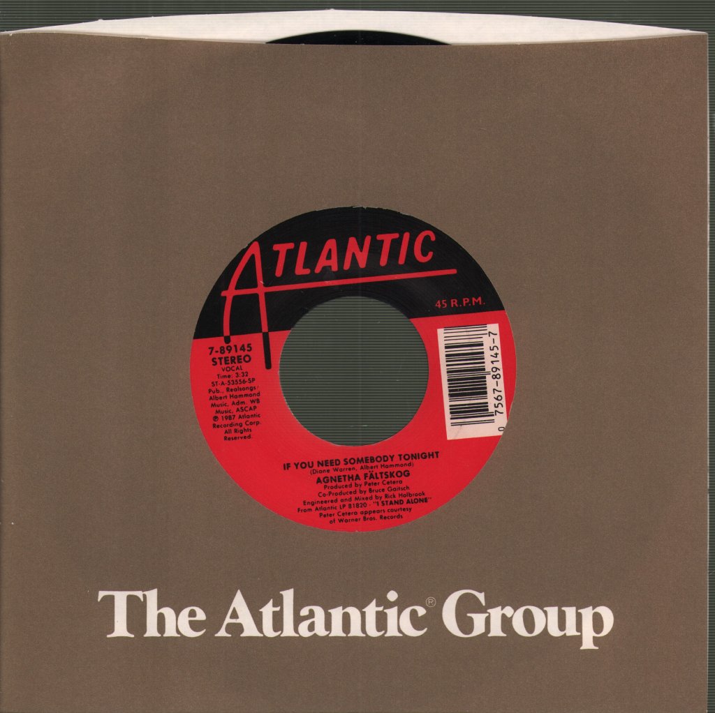 Agnetha Fältskog - I Wasn't The One (Who Said Goodbye) - 7 Inch