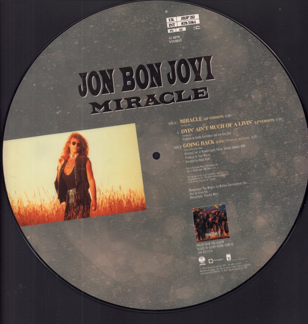Jon Bon Jovi - Miracle - 12 Inch