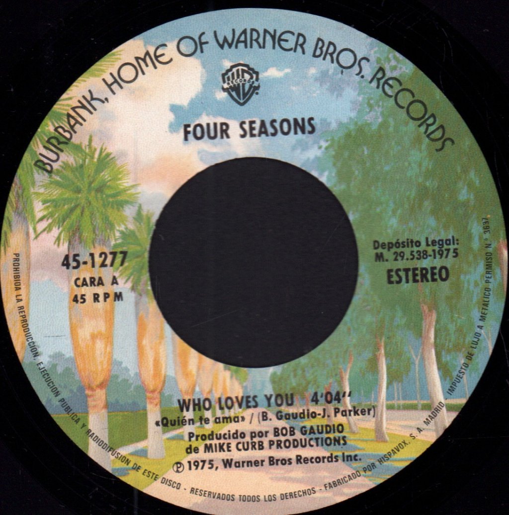 Four Seasons - Who Loves You - 7 Inch