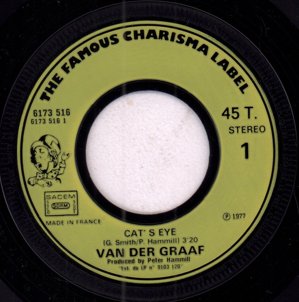 Van Der Graaf - Cat's Eye - 7 Inch