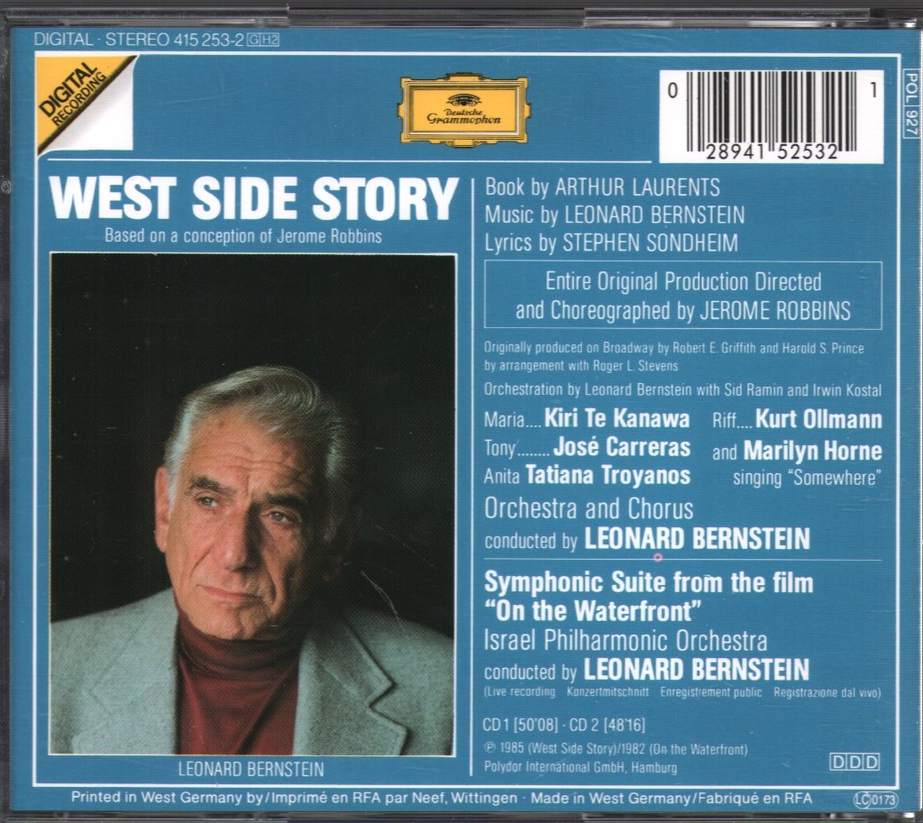 Leonard Bernstein - West Side Story - Double Cd