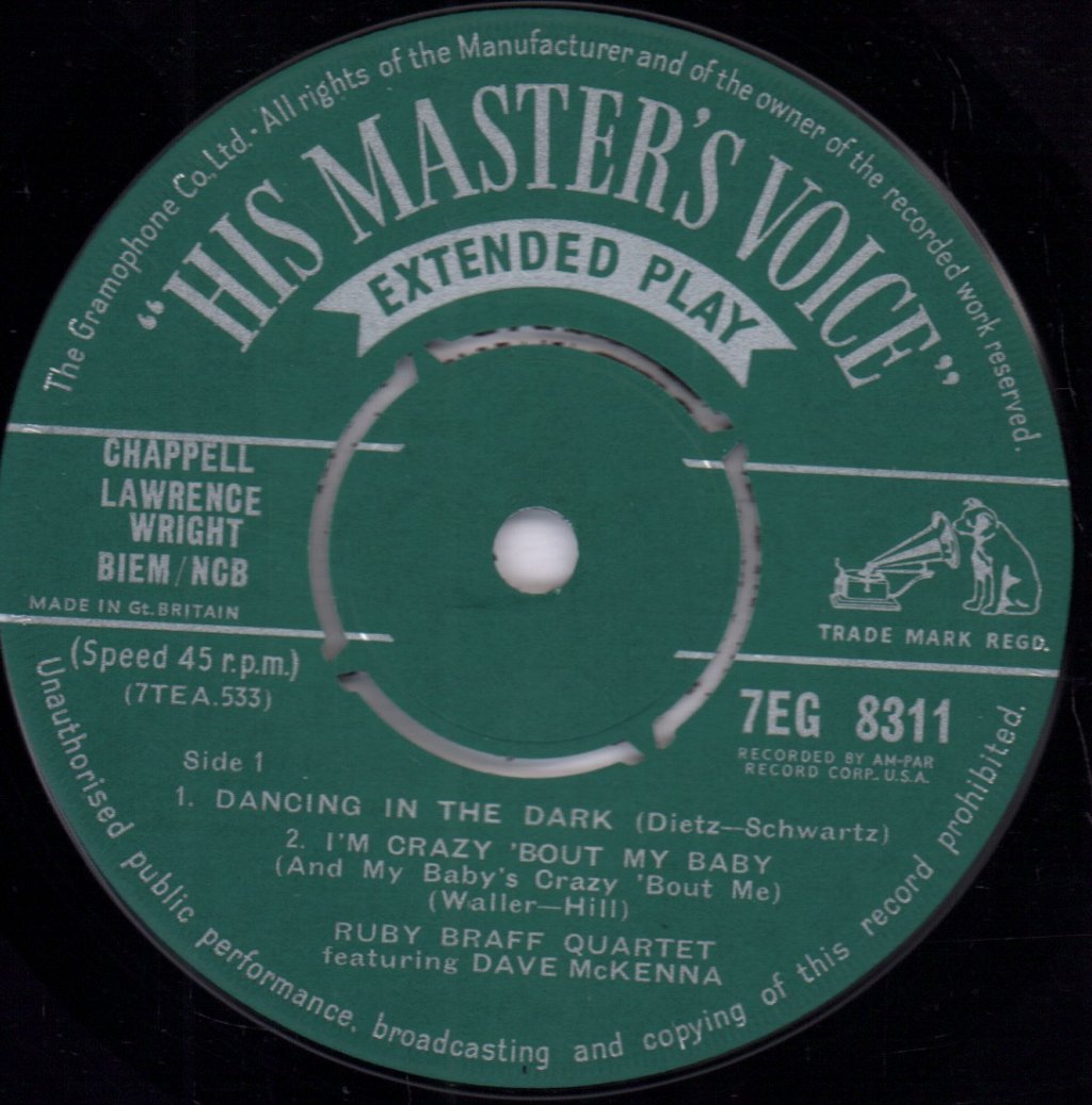Ruby Braff Quartet Featuring Dave Mckenna - Ruby Braff Quartet Featuring Dave Mckenna - 7 Inch