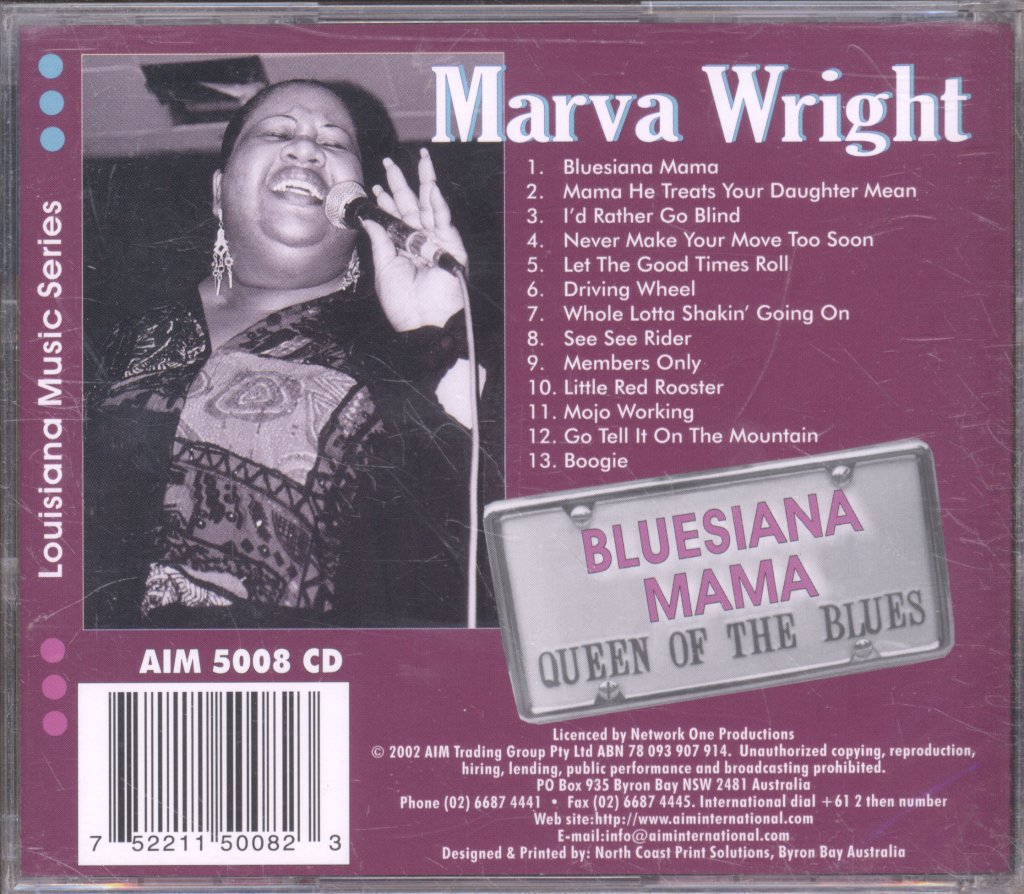 Marva Wright - Bluesiana Mama - Cd