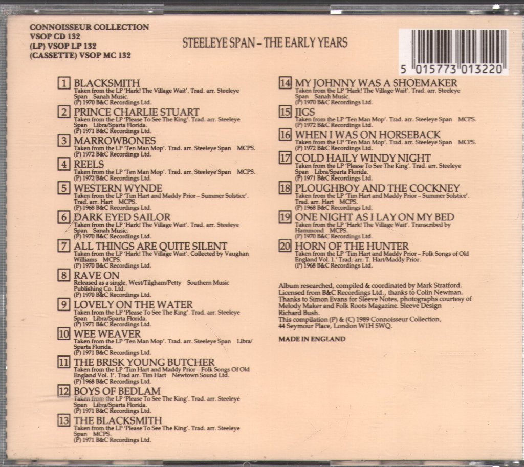 Steeleye Span - Early Years - Cd