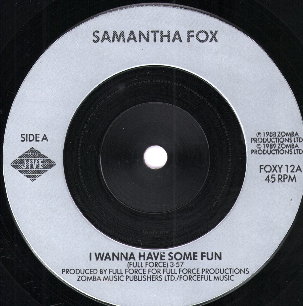 Samantha Fox - I Wanna Have Some Fun - 7 Inch