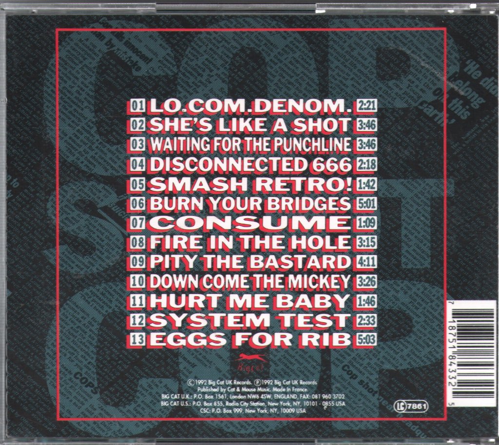 Cop Shoot Cop - Consumer Revolt - Cd