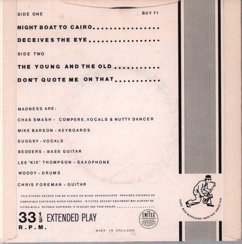 Madness - Work Rest And Play - 7 Inch