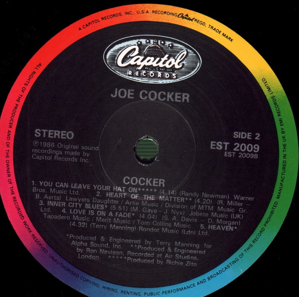 Joe Cocker - Cocker - Lp