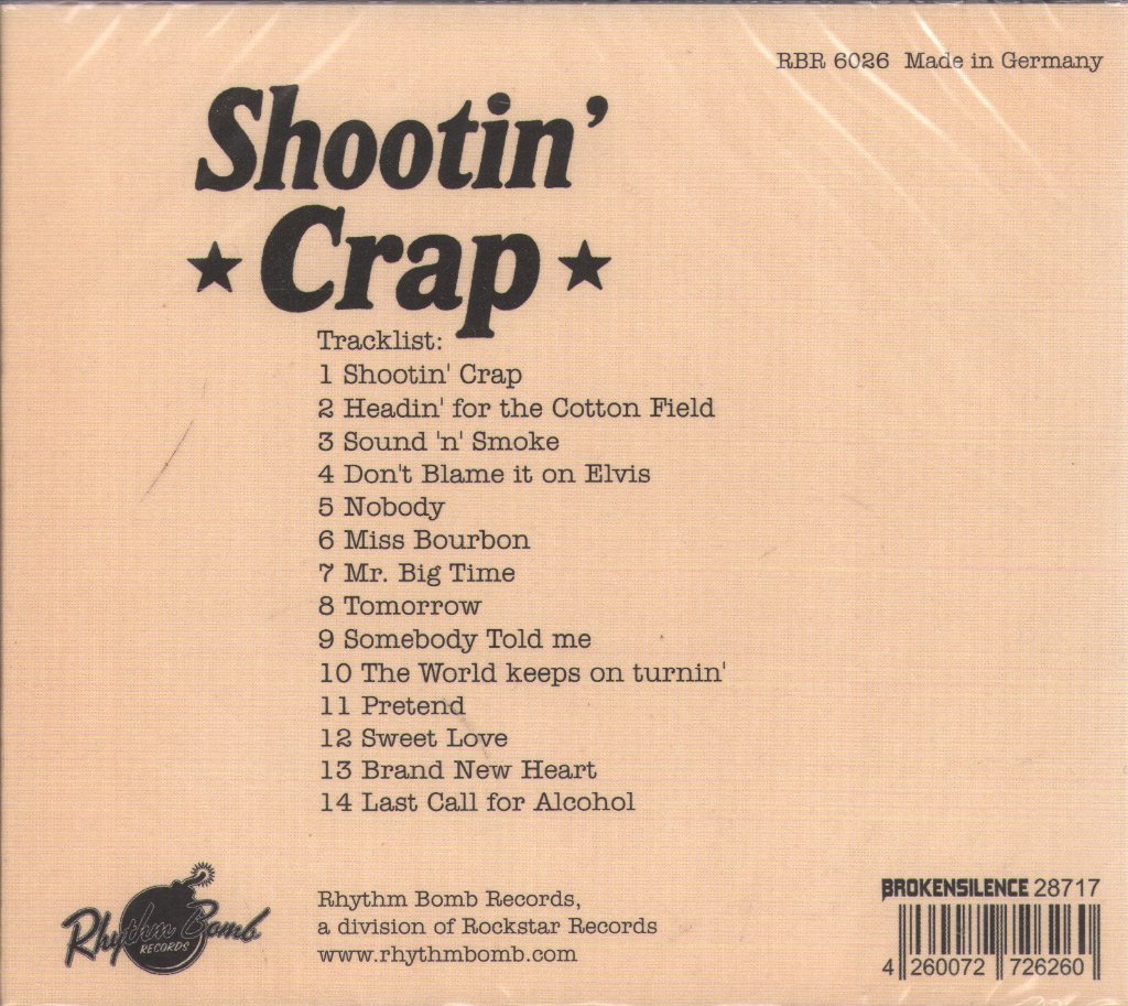Cat Lee King And His Cocks - Shootin' Crap - Cd