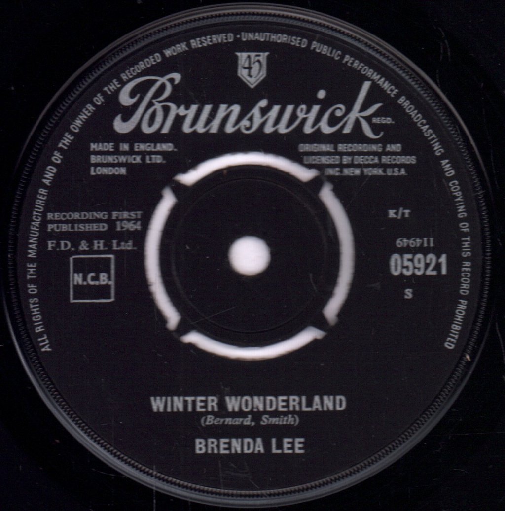 Brenda Lee - Winter Wonderland - 7 Inch
