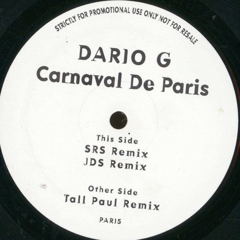 Dario G - Carnaval De Paris - 12 Inch