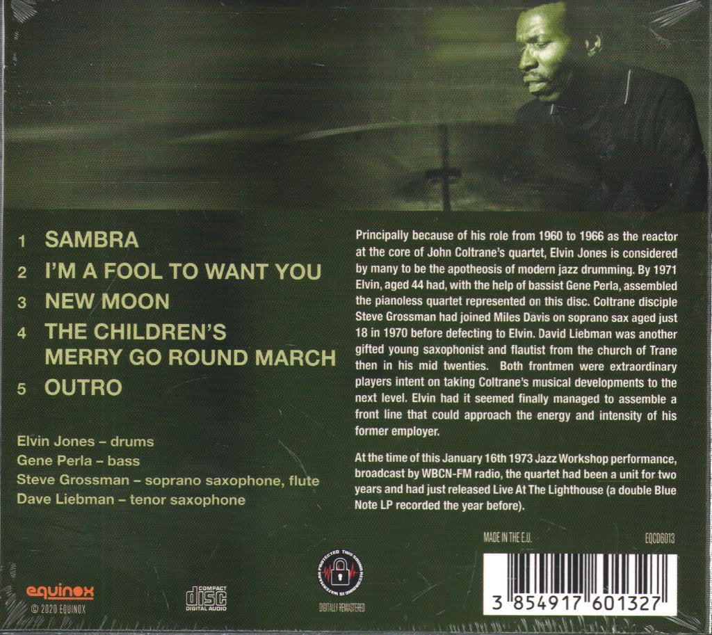 Elvin Jones Quartet - Jazz Workshop Boston 1973 - Cd