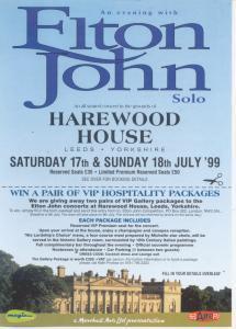 Elton John - An Evening With - Flyer