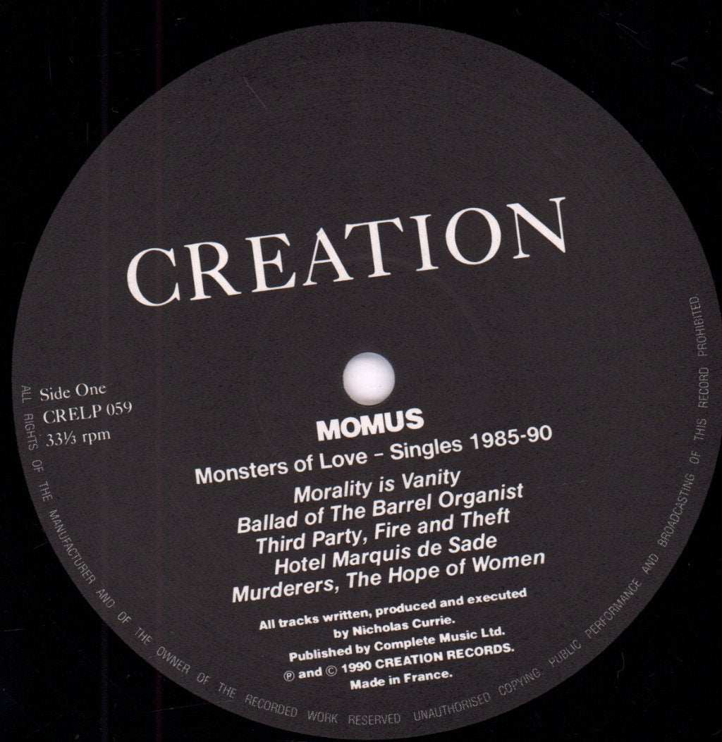 Momus - Monsters Of Love Singles 1985-90 - Lp