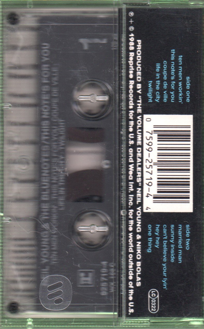Neil Young And The Bluenotes - This Note's For You - Cassette