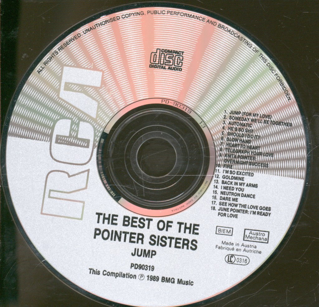 Pointer Sisters - Jump The Best Of The Pointer Sisters - Cd