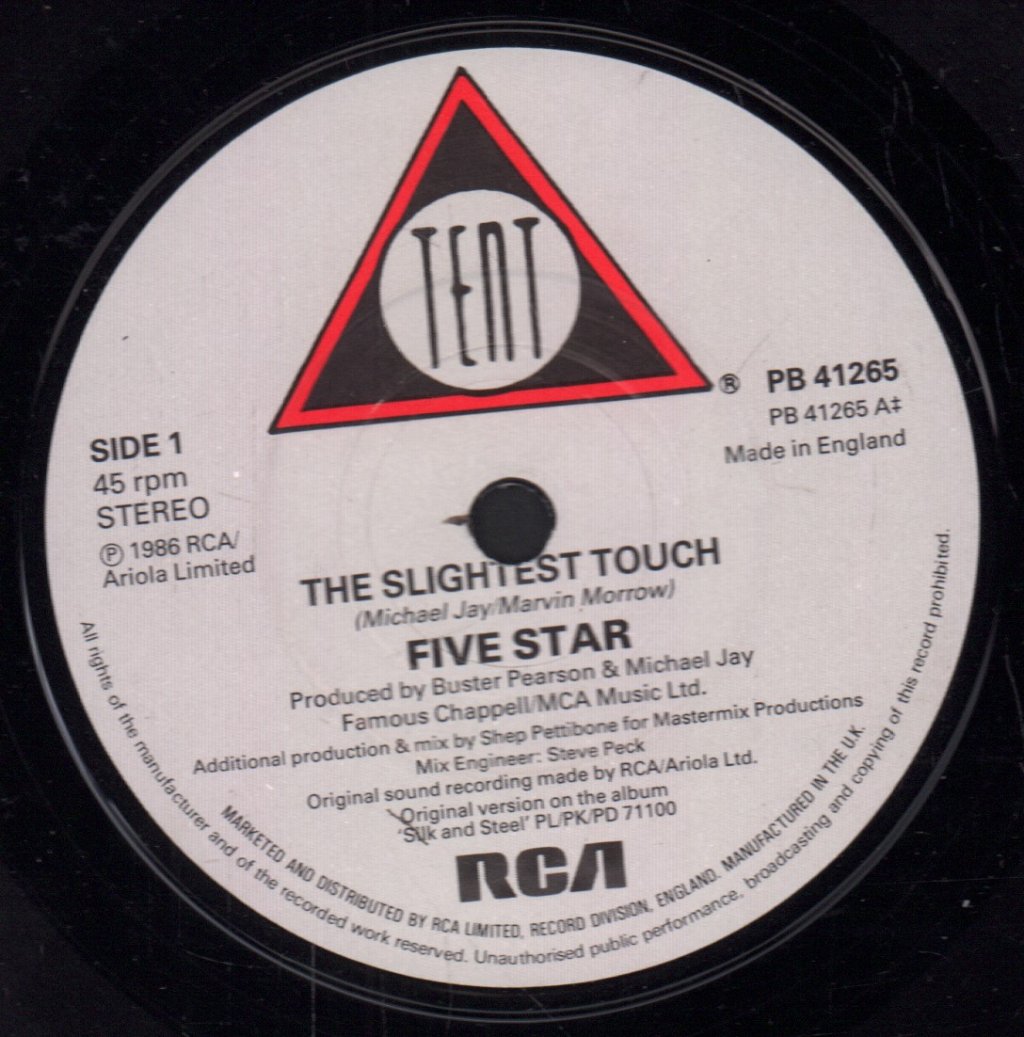 Five Star - Slightest Touch - 7 Inch