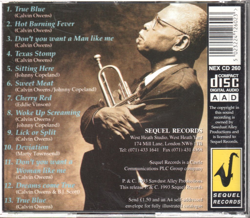 Calvin Owens - True Blue - Cd