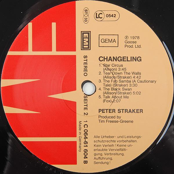 Peter Straker - Changeling - Lp