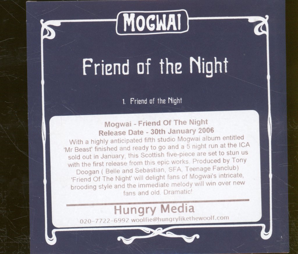 Mogwai - Friend Of The Night - Cd