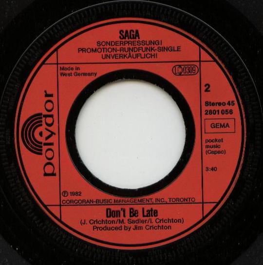 Saga - On The Loose (Live) - 7 Inch