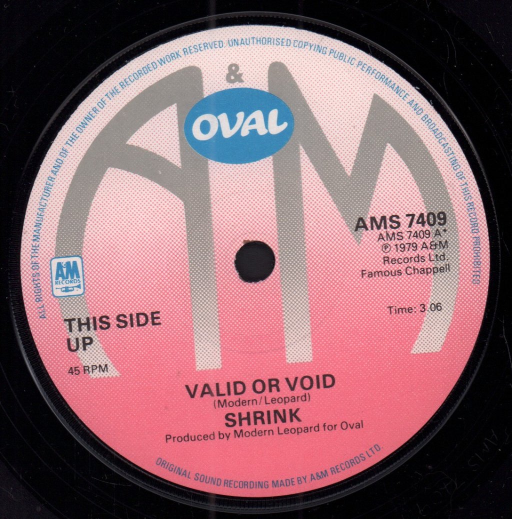 Shrink - Valid Or Void - 7 Inch