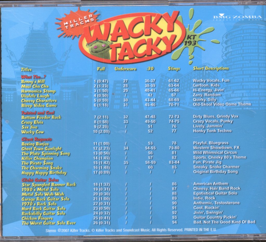 Various Artists - Wacky Tacky - Cd