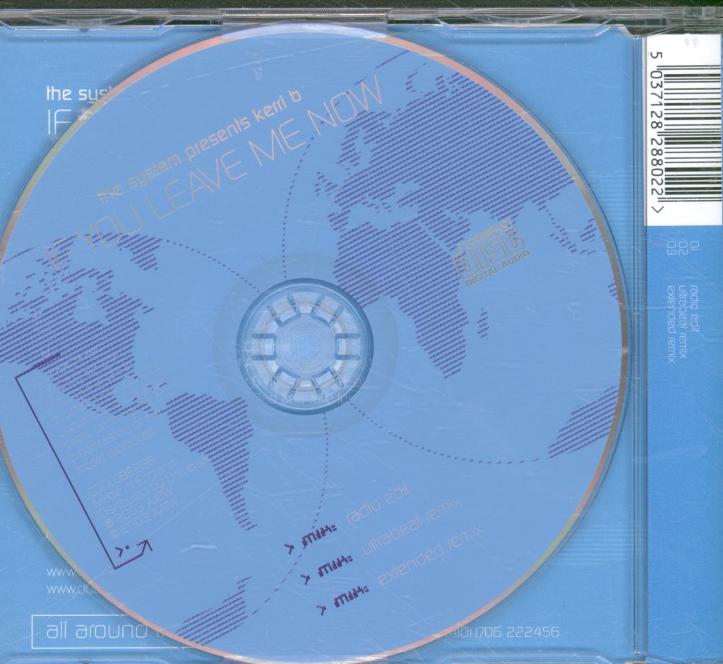 System Presents Kerri B - If You Leave Me Now - Cd