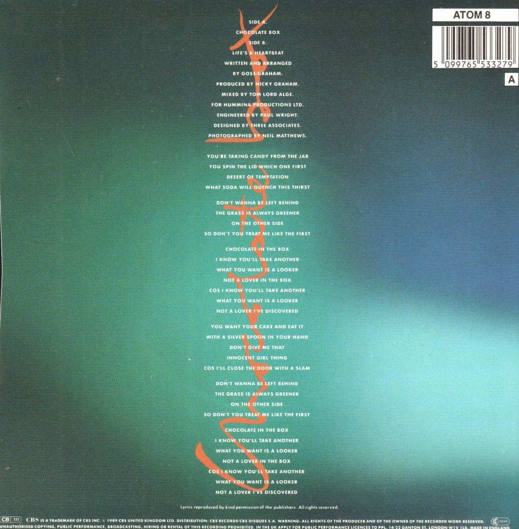 Bros - Chocolate Box - 7 Inch