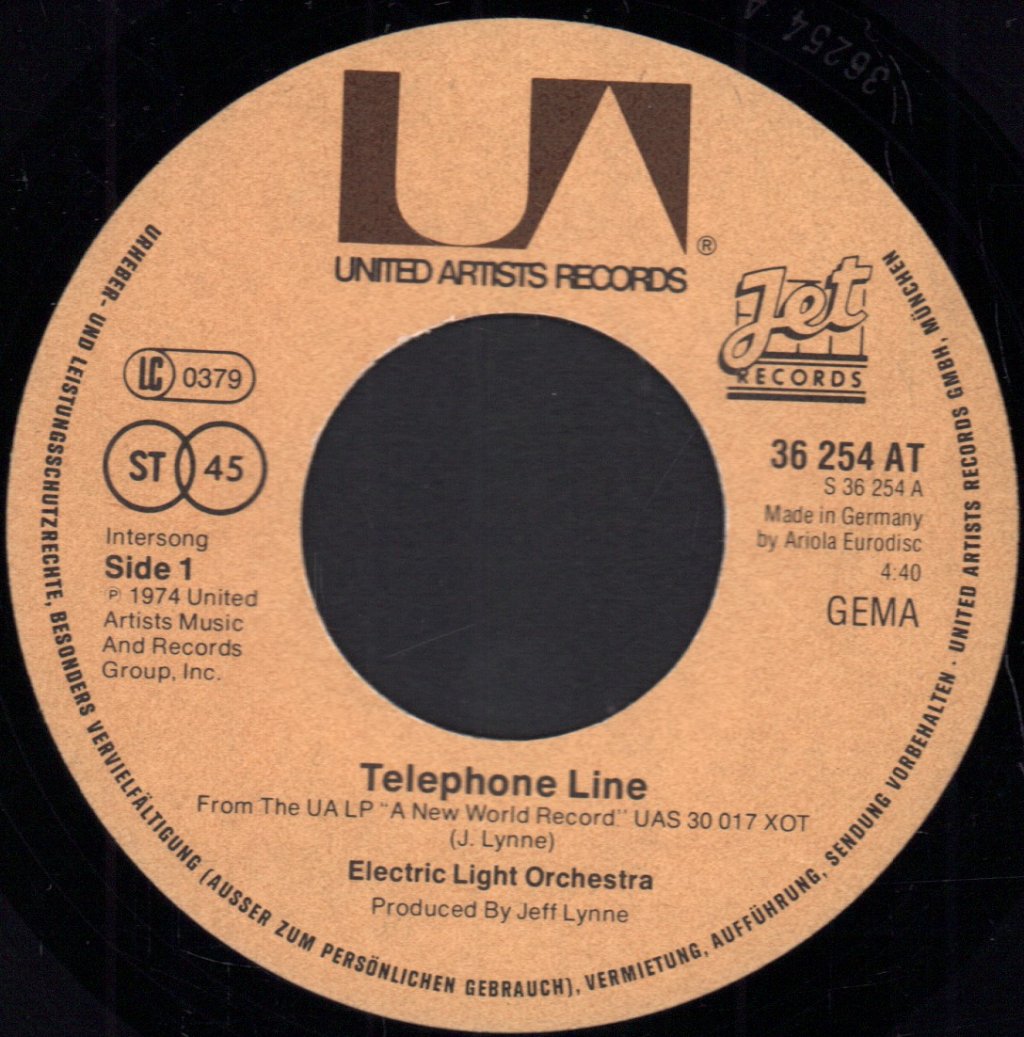 Electric Light Orchestra - Telephone Line - 7 Inch