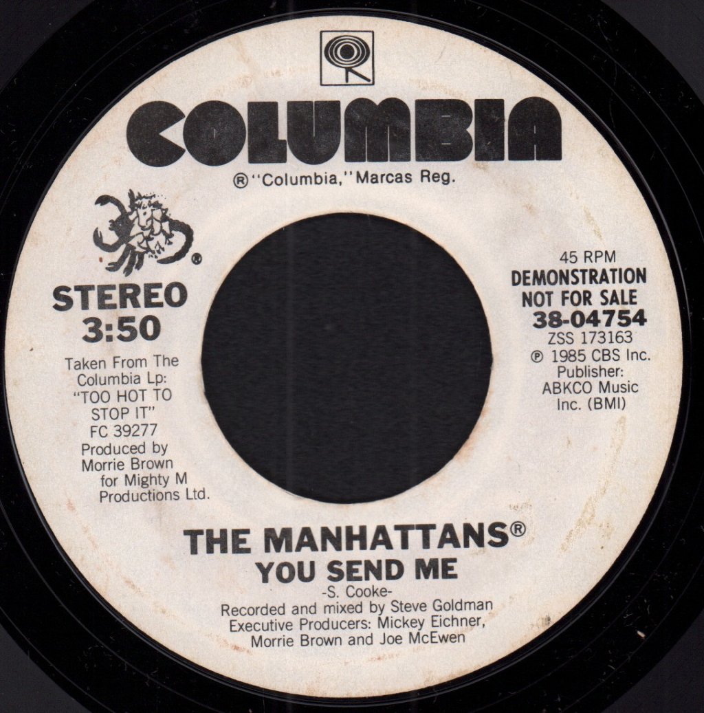 Manhattans - You Send Me - 7 Inch