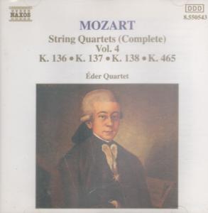 Mozart - String Quartets - Complete Vol.4 - Cd