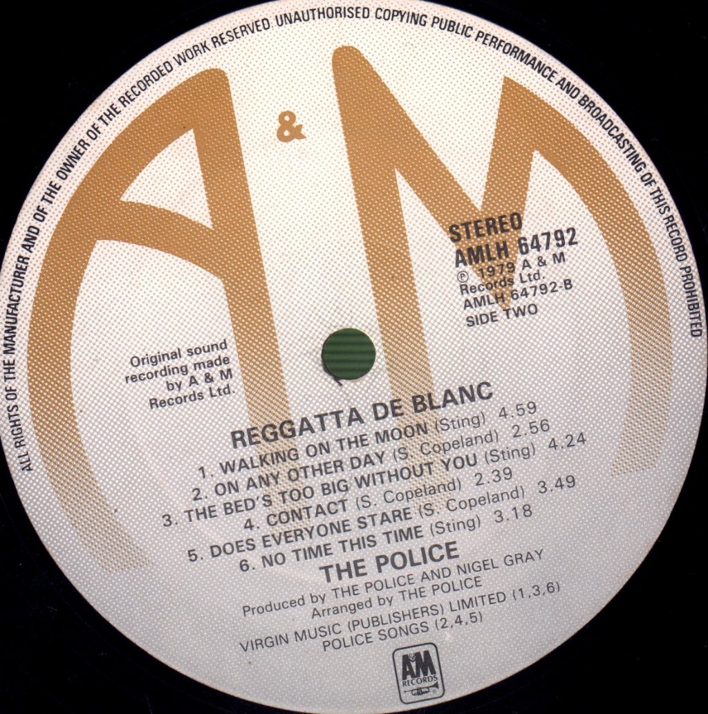 Police - Reggatta De Blanc - Lp