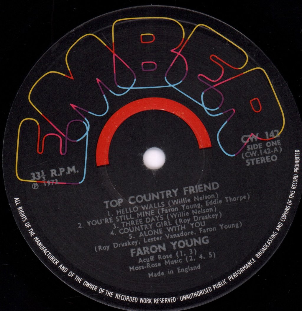 Faron Young - Top Country Friend - Lp